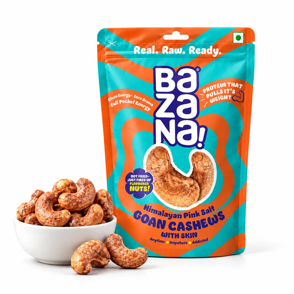 Goan Cashews with Skin — Himalayan Pink Salt