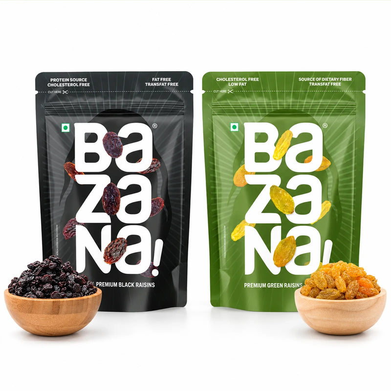 Premium Green & Black Raisins Combo